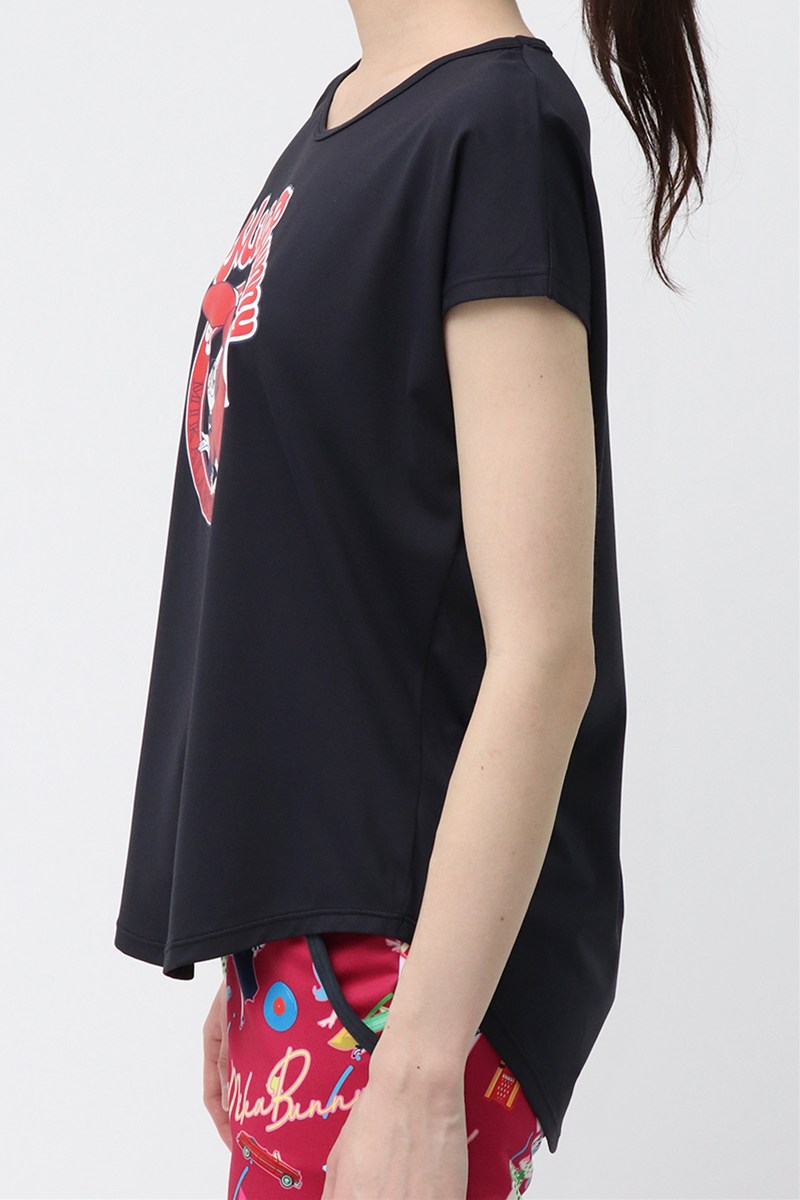 バックデザインエアリーTシャツ＊ブラック 【フリー】 [Vol.72 72718-611-1090] 定価￥9,680（税込）