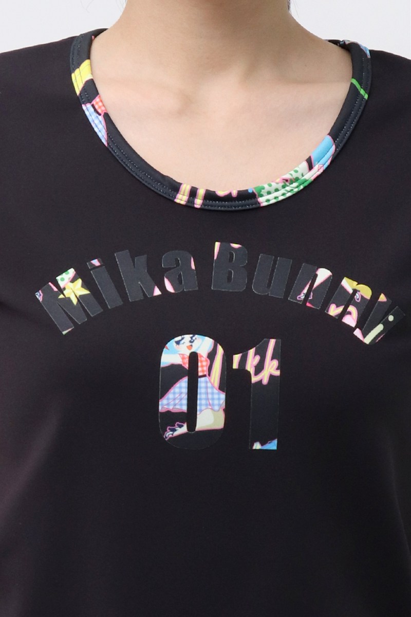 バックフリルベーシックTシャツ＊ブラック/ロカバニーブラック 【フリー】 [Vol.72 72705-611-1144] 定価￥9,680（税込）