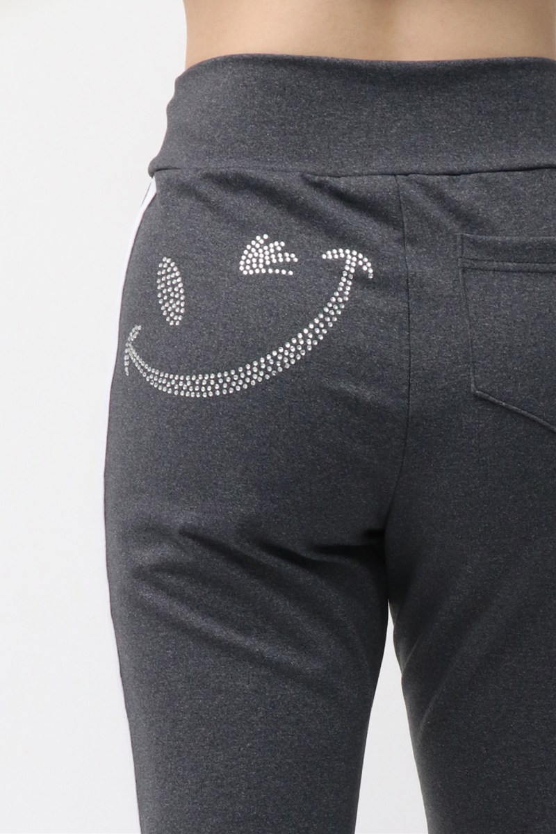 ブーツカットパンツ(ラインストーン付)＊チャコールグレー 【M】 [Vol.72 72202-611-2158] 定価￥12,980（税込）