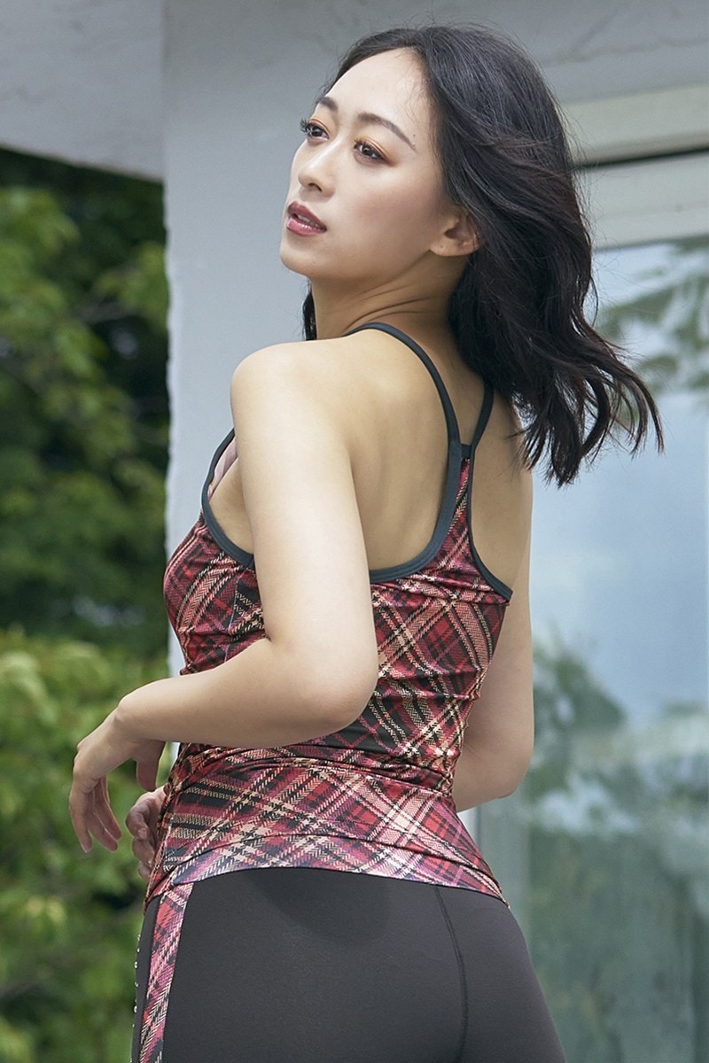 フィットネスウェア | ロングトップス＊バイアスレッド系