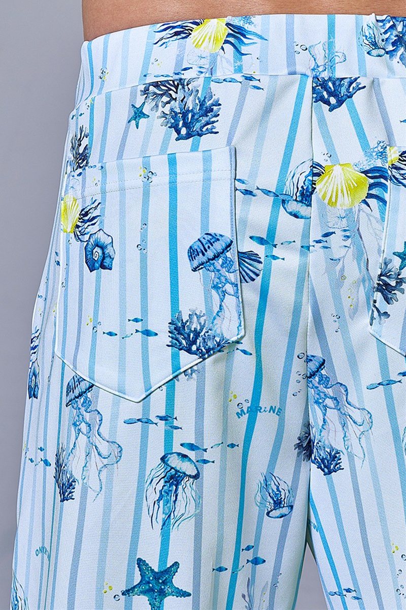 メンズカプリパンツ＊マリンブルー 【フリー】 [Vol.70 70951-237-7090] 定価\10,450（税込）