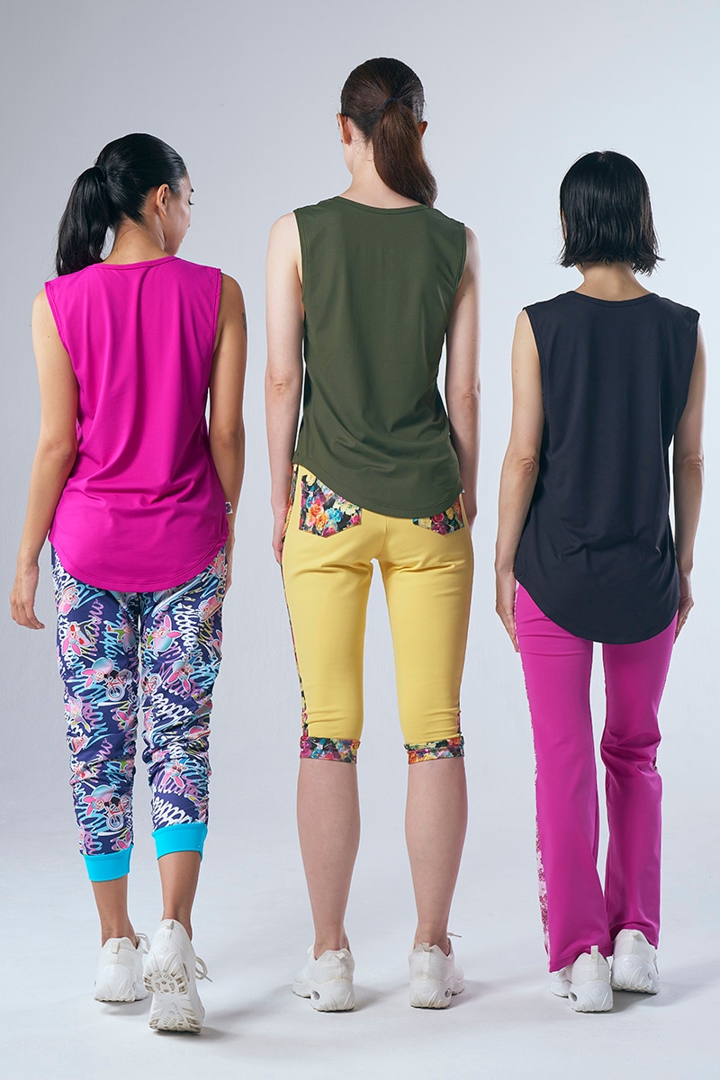 フィットネスウェア | サイドギャザーコンパクトギャングスターパンツ