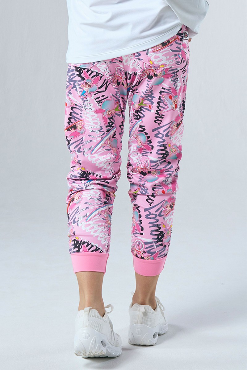 サイドギャザーコンパクトギャングスターパンツ＊アクティブバニーピンク 【フリー】 [Vol.71 71174-237-8318] 定価\13,200（税込）