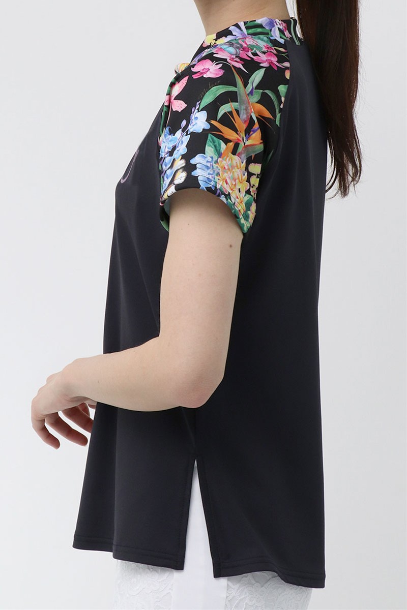 袖切替エアリーTシャツ＊ブラック 【フリー】 [Vol.72 72710-611-0314] 定価￥9,350（税込）
