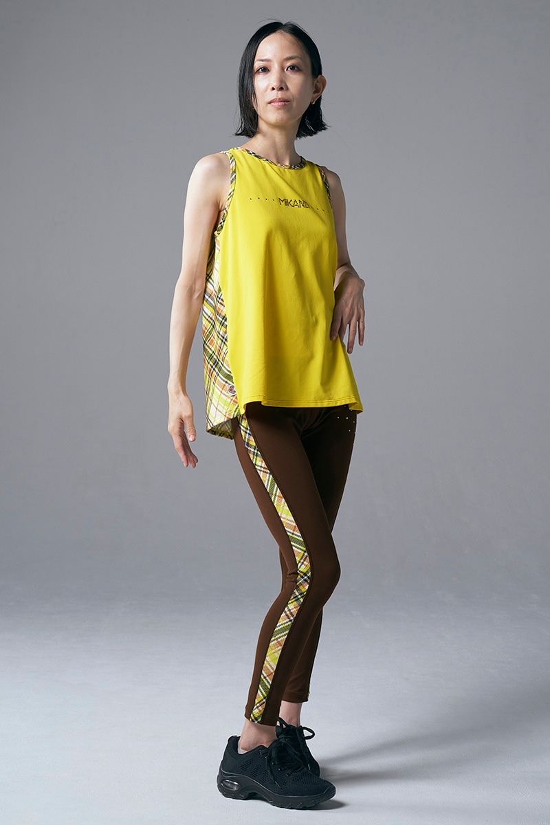 フィットネスウェア | エアリータンクトップ(ラインストーン付)＊サン