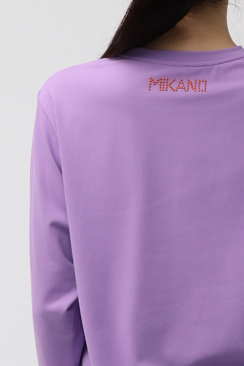 フィットネスウェア | ロングスリーブユニセックスTシャツ(スタッズ付