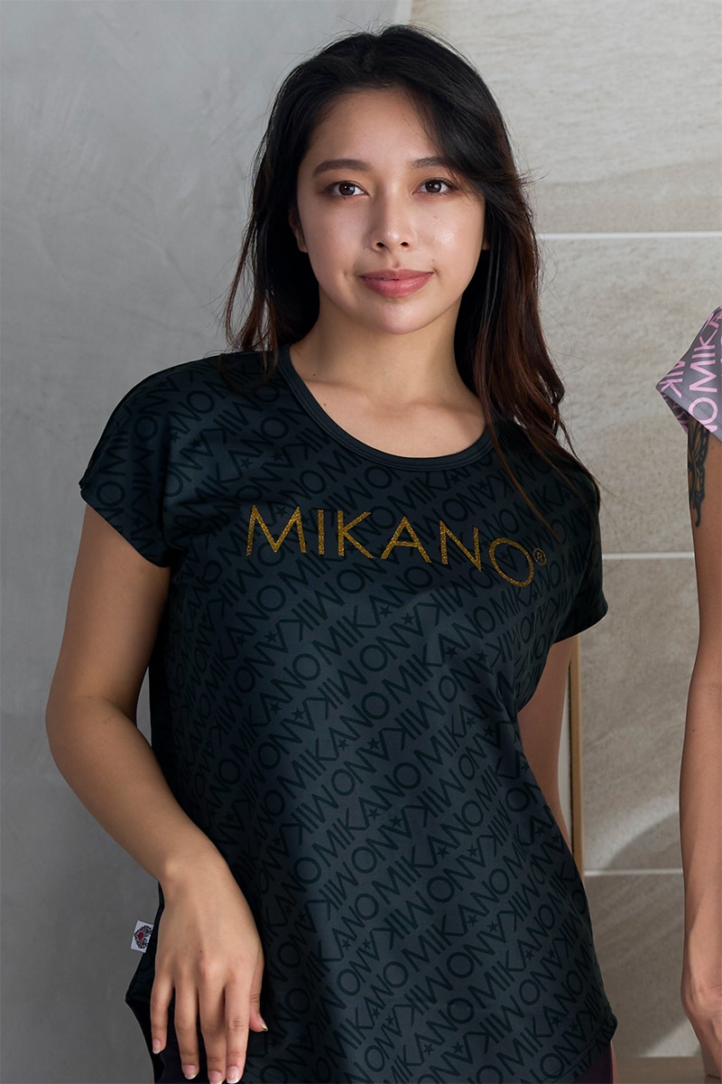 フィットネスウェア | エアリーTシャツ＊ミカノブラック 【フリー
