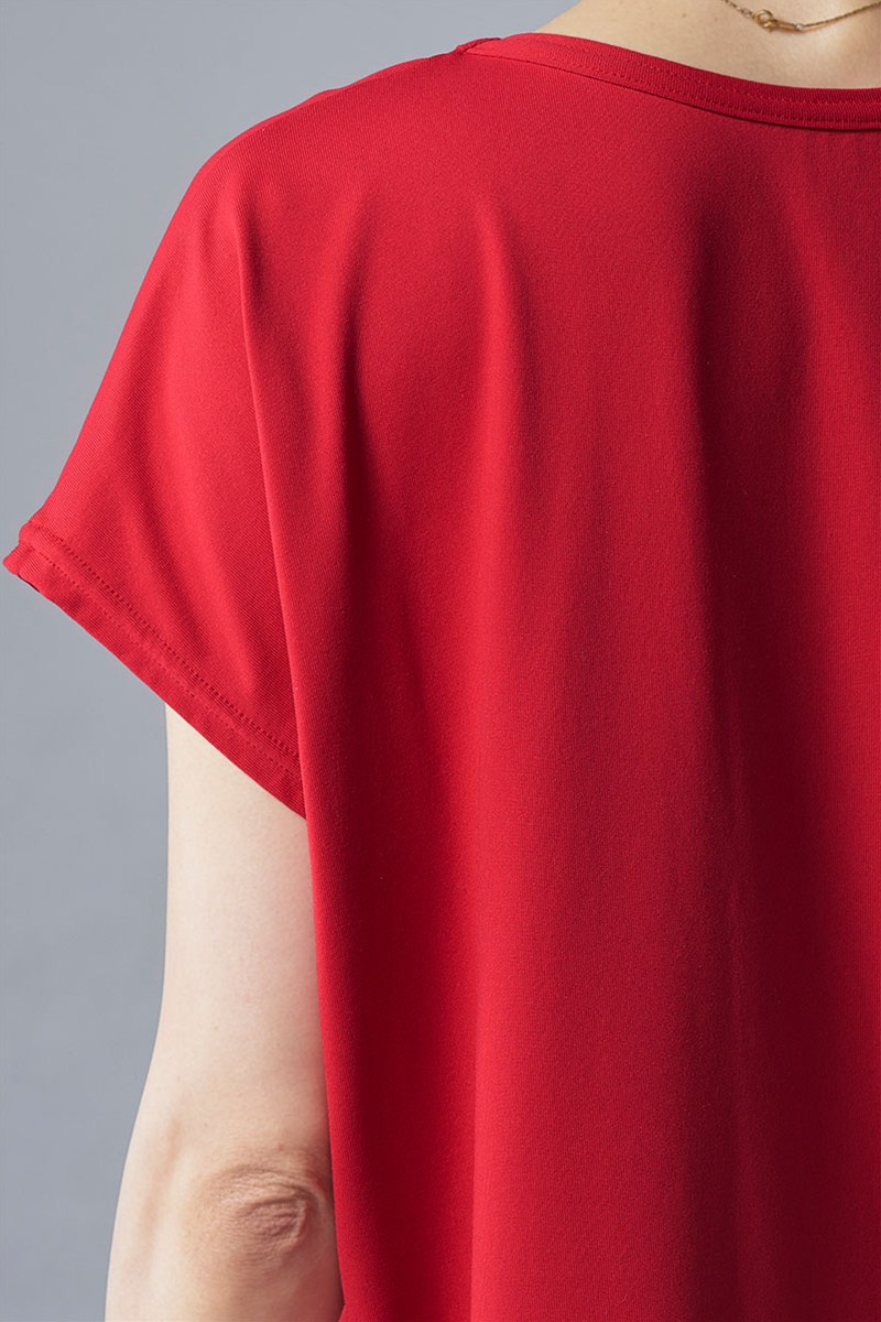 エアリーＴシャツ＊レッド 【フリー】 [Vol.71 71711-237-9384] 定価\9,680（税込）