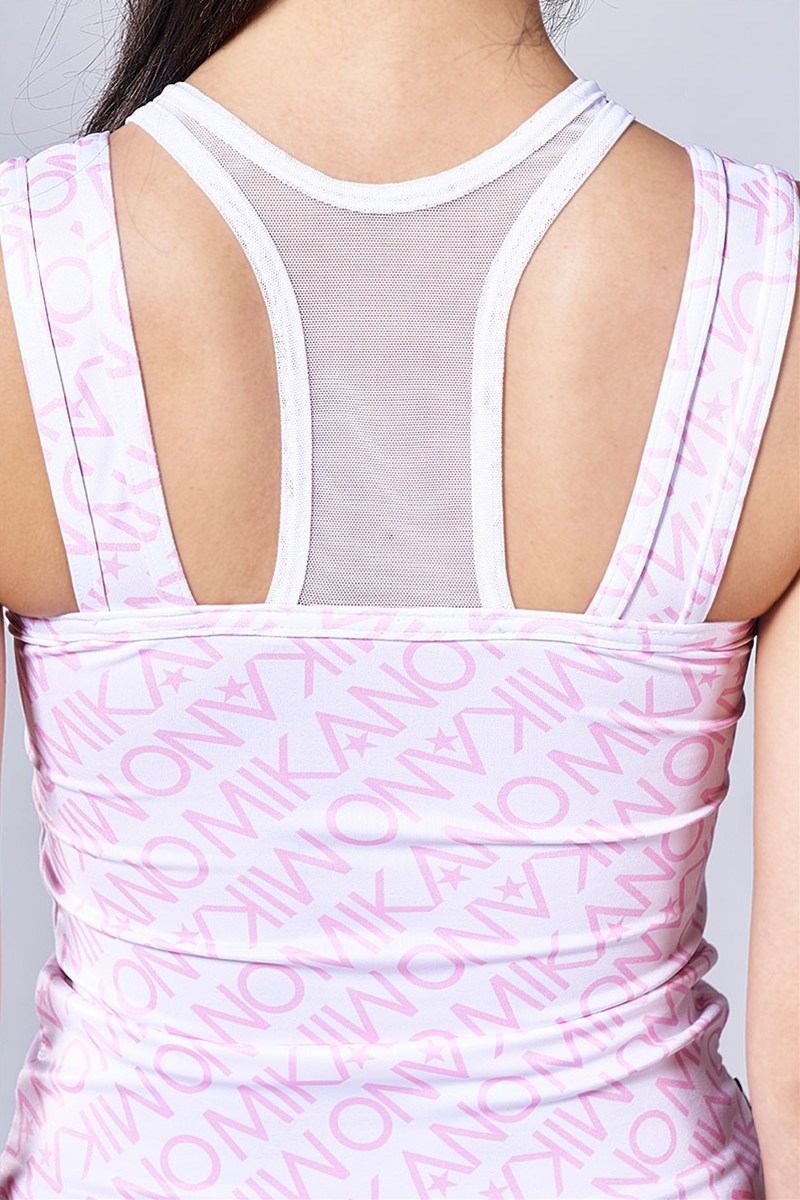 フロントメッシュ切替ロングトップス＊ミカノピンク 【フリー】 [Vol.70 70456-237-5119]  定価\9,350（税込） SALE