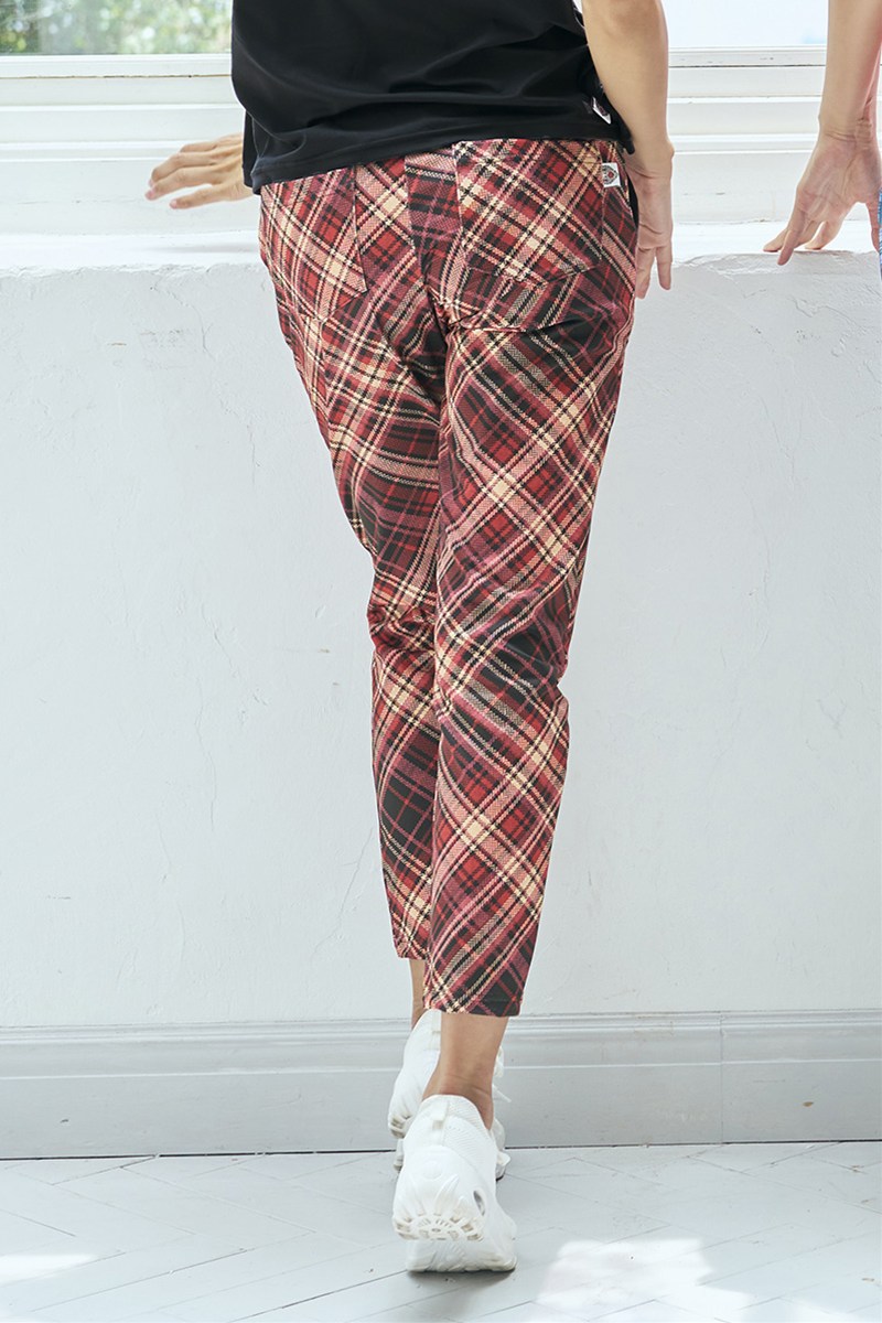 フィットネスウェア | ロングジョガーパンツ＊バイアスレッド系