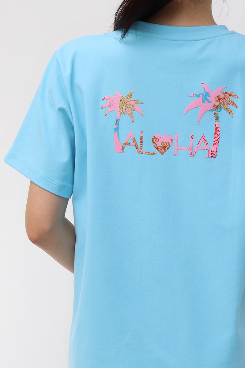 フィットネスウェア | ユニセックスTシャツ＊ライトブルー 【フリー