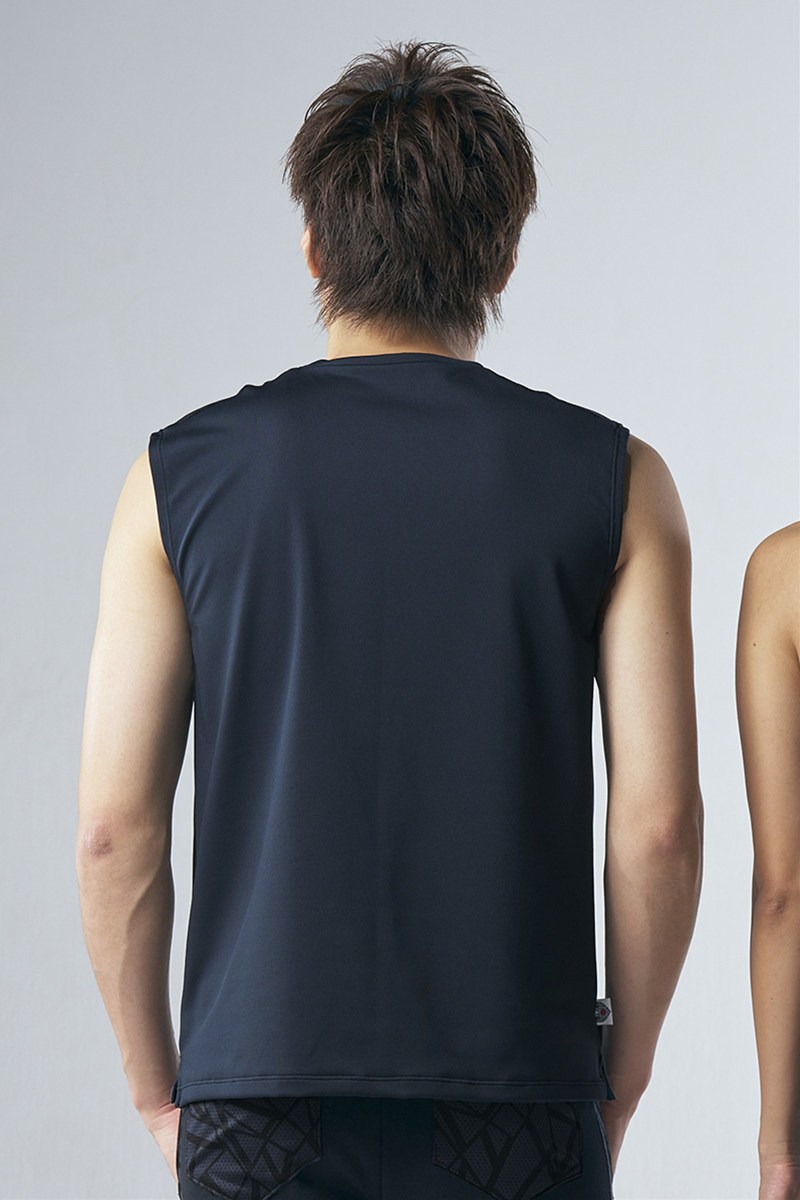 肩メッシュ切替メンズタンクトップ＊ブラック 【フリー】 [Vol.71 71900-237-9926] 定価\8,800（税込）