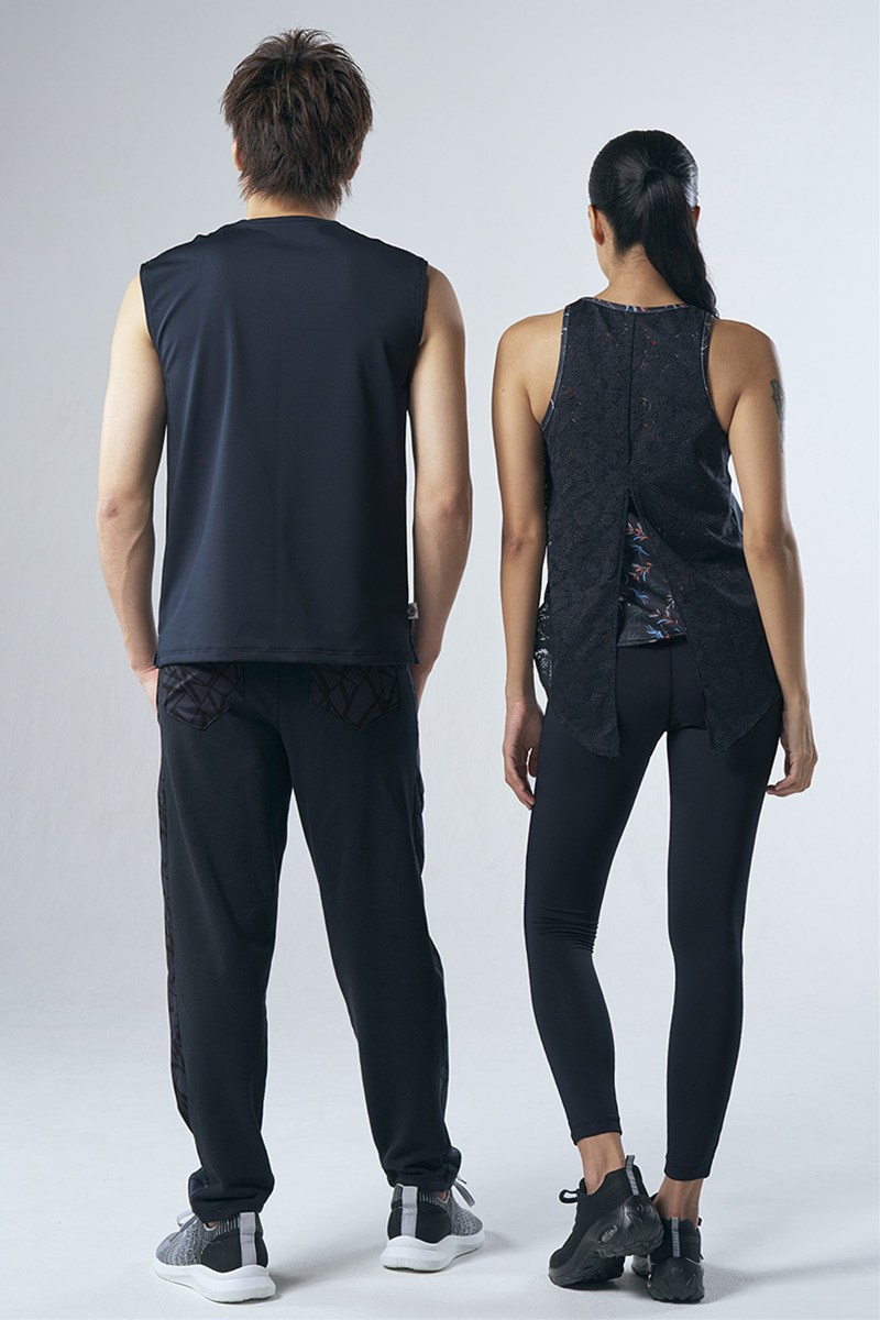 肩メッシュ切替メンズタンクトップ＊ブラック 【フリー】 [Vol.71 71900-237-9926] 定価\8,800（税込）