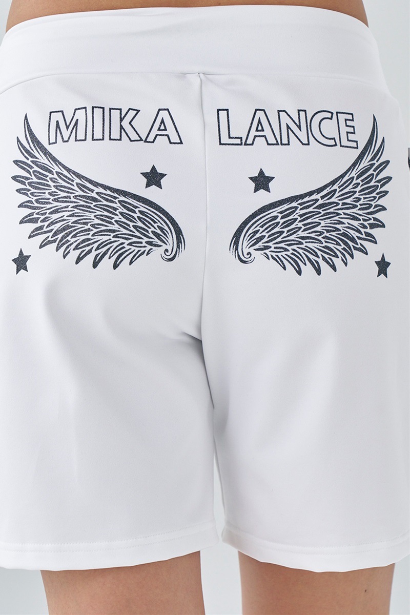 美品 ディセンバーメイ ハーフパンツ ホワイト×ブラック 総柄 M 美品 ディセンバーメイ ハーフパンツ ホワイト×ブラック 総柄 M