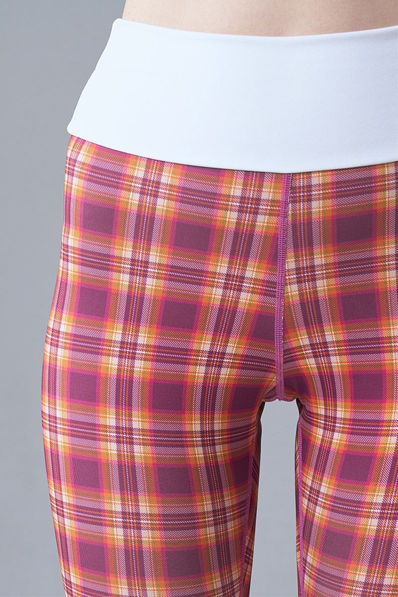 裾リボンカプリレギンス＊タータンピンク 【フリー】 [Vol.71 71111-237-7885] 定価\9,350（税込）