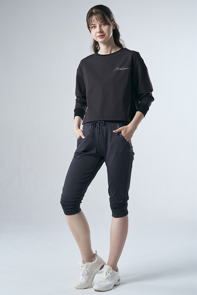 フィットネスウェア | ロングスリーブエアリーTシャツ＊ブラック