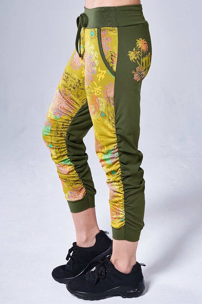 フィットネスウェア | サイドギャザーコンパクトギャングスターパンツ