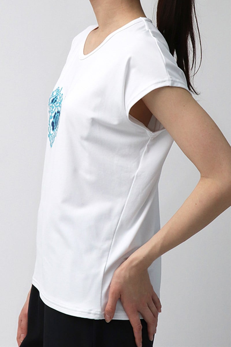 フィットネスウェア | エアリーTシャツ＊ホワイト 【フリー】 [Vol.72