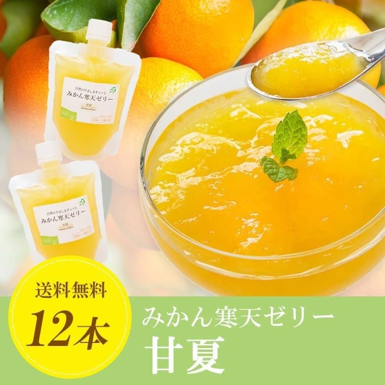 甘夏寒天ゼリー 12本セット