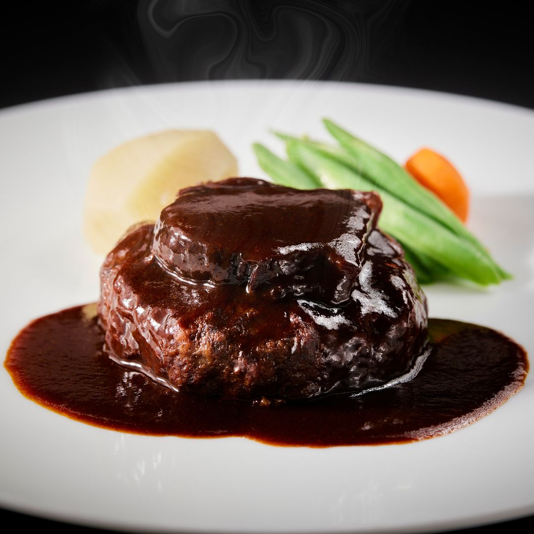 ◆期間限定◆【冷凍】ビーフハンバーグ 牛ほほ肉のシチューソース(2個入セット)