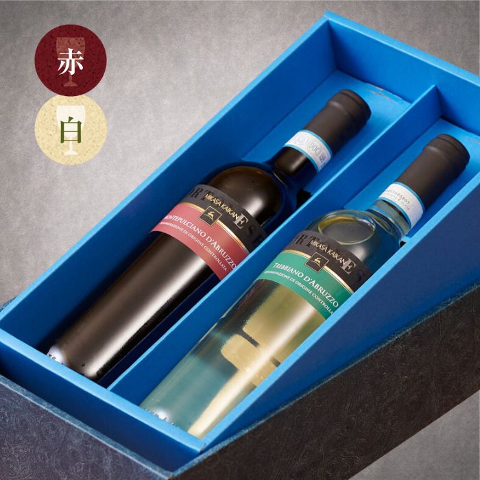 【ギフト箱入り】三笠会館ハウスワイン[オルトネーゼ]（紅白セット）