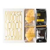 三笠会館　洋菓子　三笠会館オリジナルコーヒー＆洋菓子(リーフパイ)