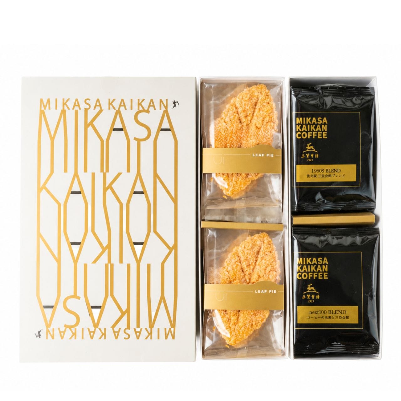 三笠会館　洋菓子　三笠会館オリジナルコーヒー＆洋菓子(リーフパイ)