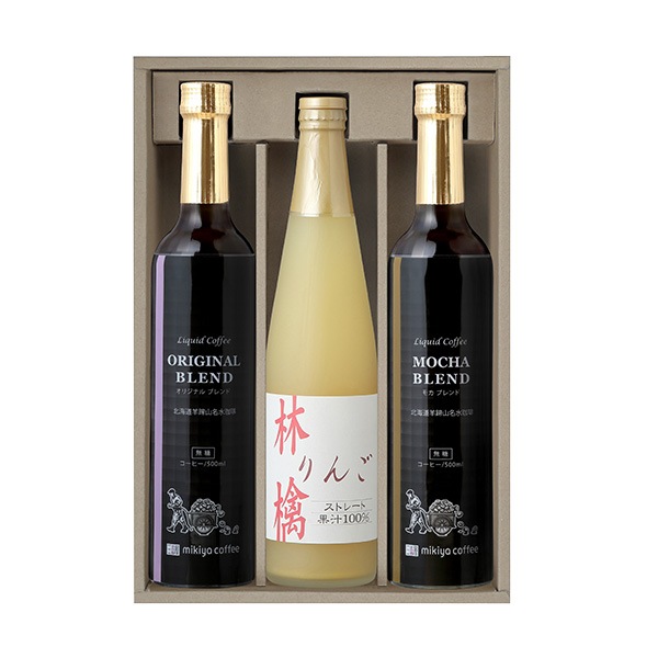 HMP-30J 北海道羊蹄山 名水アイスコーヒー＆ストレートジュース詰合せ