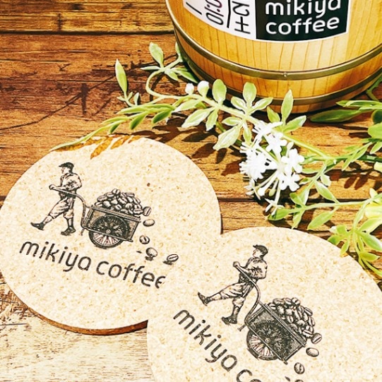 三喜屋珈琲オリジナルコルクコースター 1枚 90x5mm | その他（ギフト箱