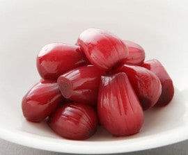 赤ワイン漬らっきょう