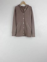 裏毛 ボタンパーカー