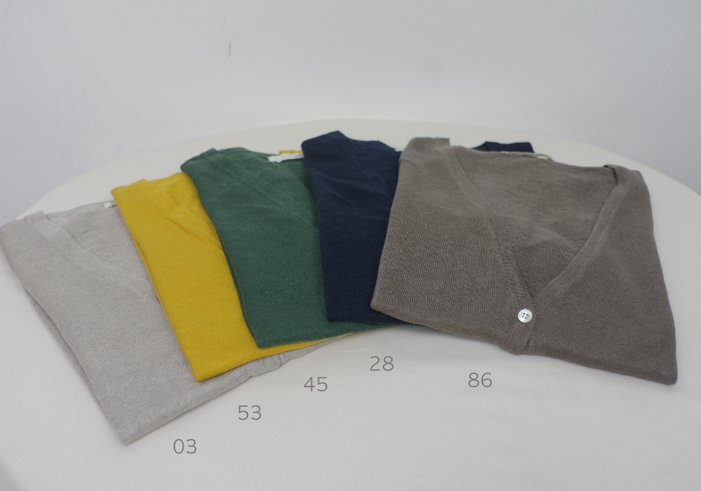 オーガニックリネン ニット カーディガン | MILFOIL