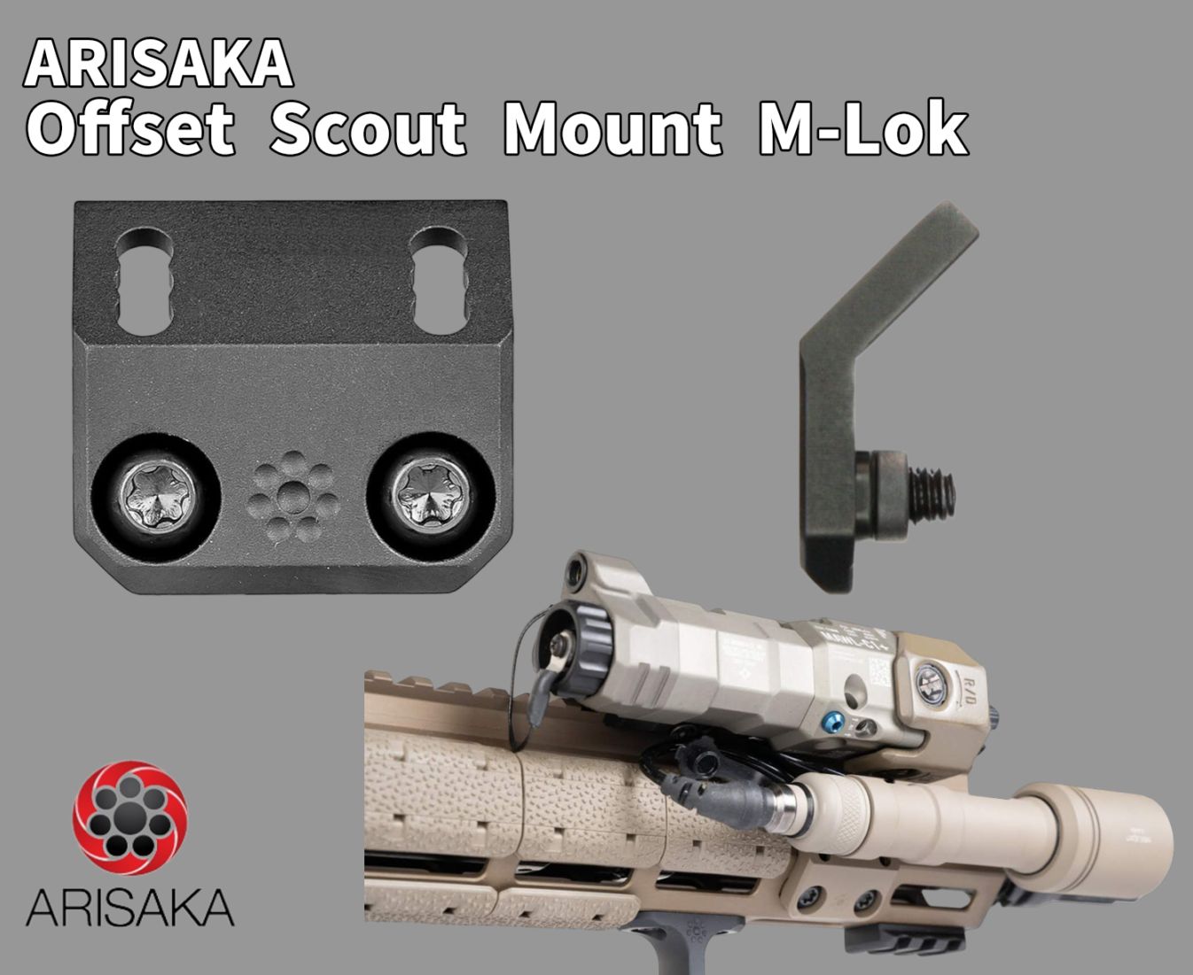 実物 ARISAKA オフセットマウント M-LOK アリサカ Amazon | [QIRUIMY] アリサカタイプ オフセット マウント【MLOK