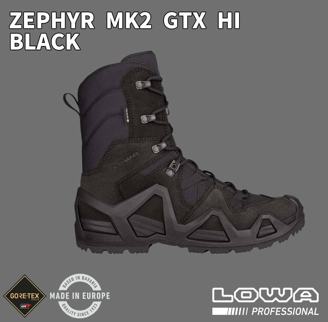 ZEPHYR MK2 GTX HI - BLACK ゼファー タクティカルブーツ / LOWA
