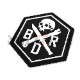 BRD HEX SKULL PATCH ��åڥ� �ƹ� Black Rifle Division ����������Ź