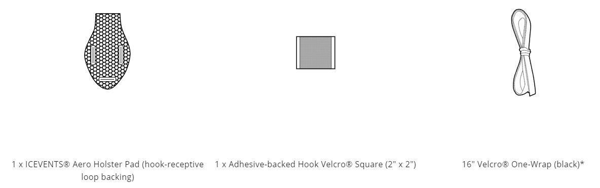 ICEVENTS Aero Holster Pad (Safariland UBL and CUBL) ۥ륹ѥå ƹQore Performance ƹüǼ