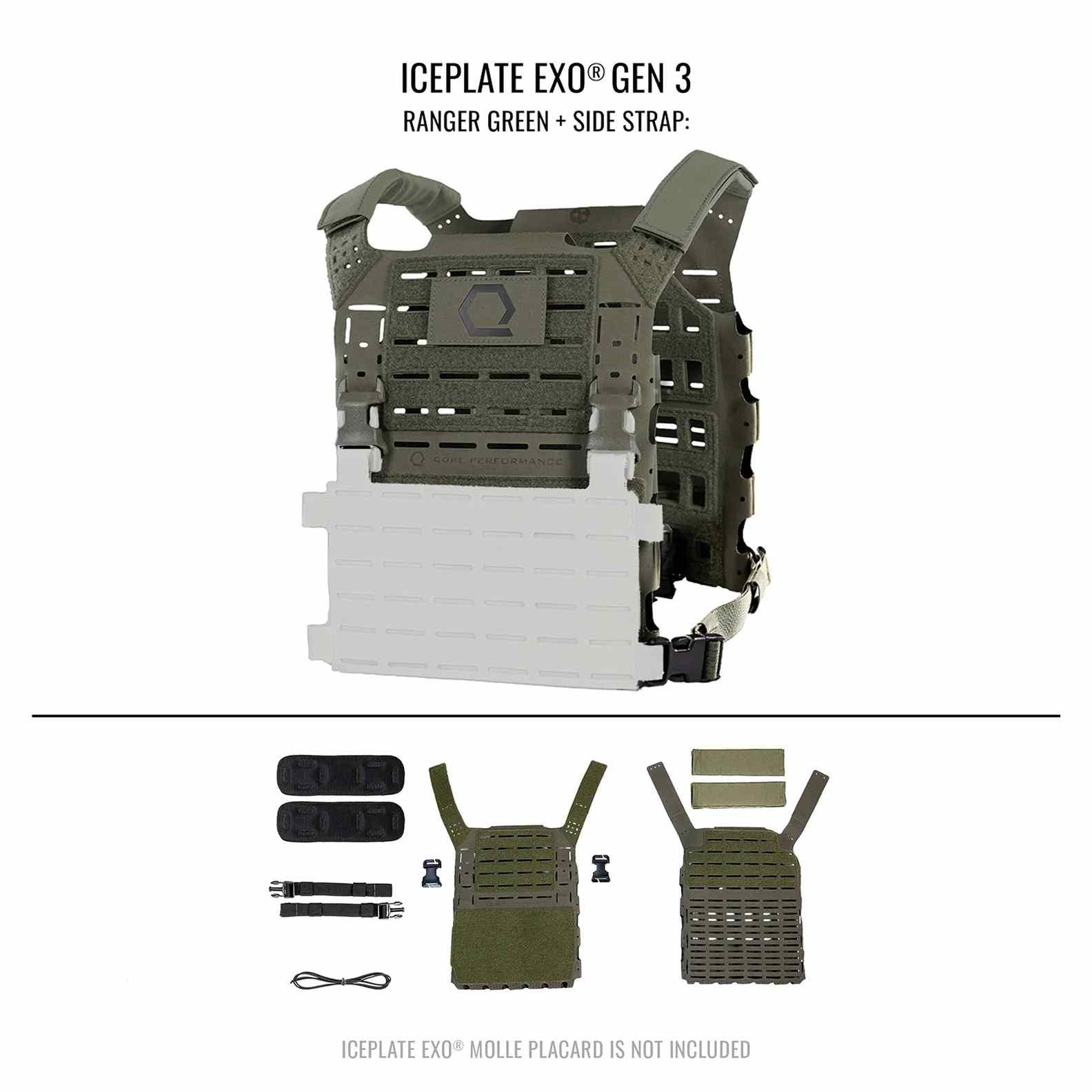 ICEPLATE EXO Gen 3 Ultralight Minimalist Plate Carrier - USMCA������ Ķ���̥ߥ˥ޥꥹ�� �ץ졼�� ����ꥢ  �ƹ�Qore Performance �ƹ��ü�����Ǽ��