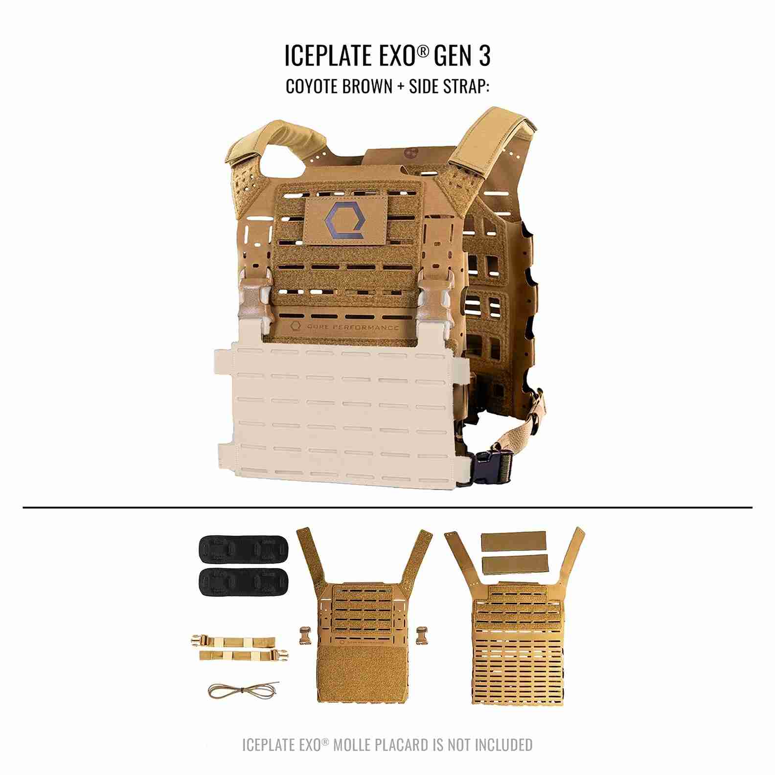 ICEPLATE EXO Gen 3 Ultralight Minimalist Plate Carrier - USMCA������ Ķ���̥ߥ˥ޥꥹ�� �ץ졼�� ����ꥢ  �ƹ�Qore Performance �ƹ��ü�����Ǽ��