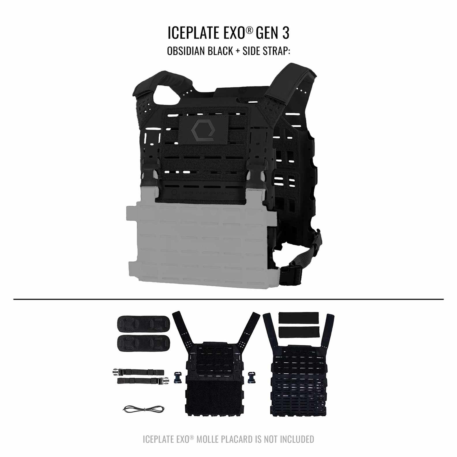ICEPLATE EXO Gen 3 Ultralight Minimalist Plate Carrier - USMCA������ Ķ���̥ߥ˥ޥꥹ�� �ץ졼�� ����ꥢ  �ƹ�Qore Performance �ƹ��ü�����Ǽ��