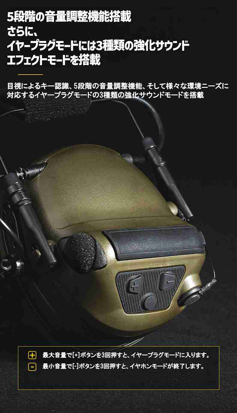 M33 MILPro Headset Tactical Communication & Hearing Protection �إåɥ��å� ����Ż��̿������İ���ݸ� ���䡼�ޥ� �Υ�������󥻥�� ��Ǽ�ʥ֥��ɡ�����������������Ź��