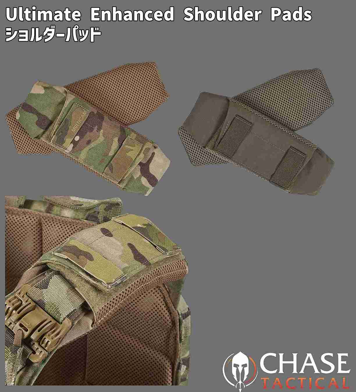 Ultimate Enhanced Shoulder Pads Chase Tactical / ���������ѥå� ��ʪUS Mil-Spec IR���� Chase Tactical �ƹ��������Ǽ��