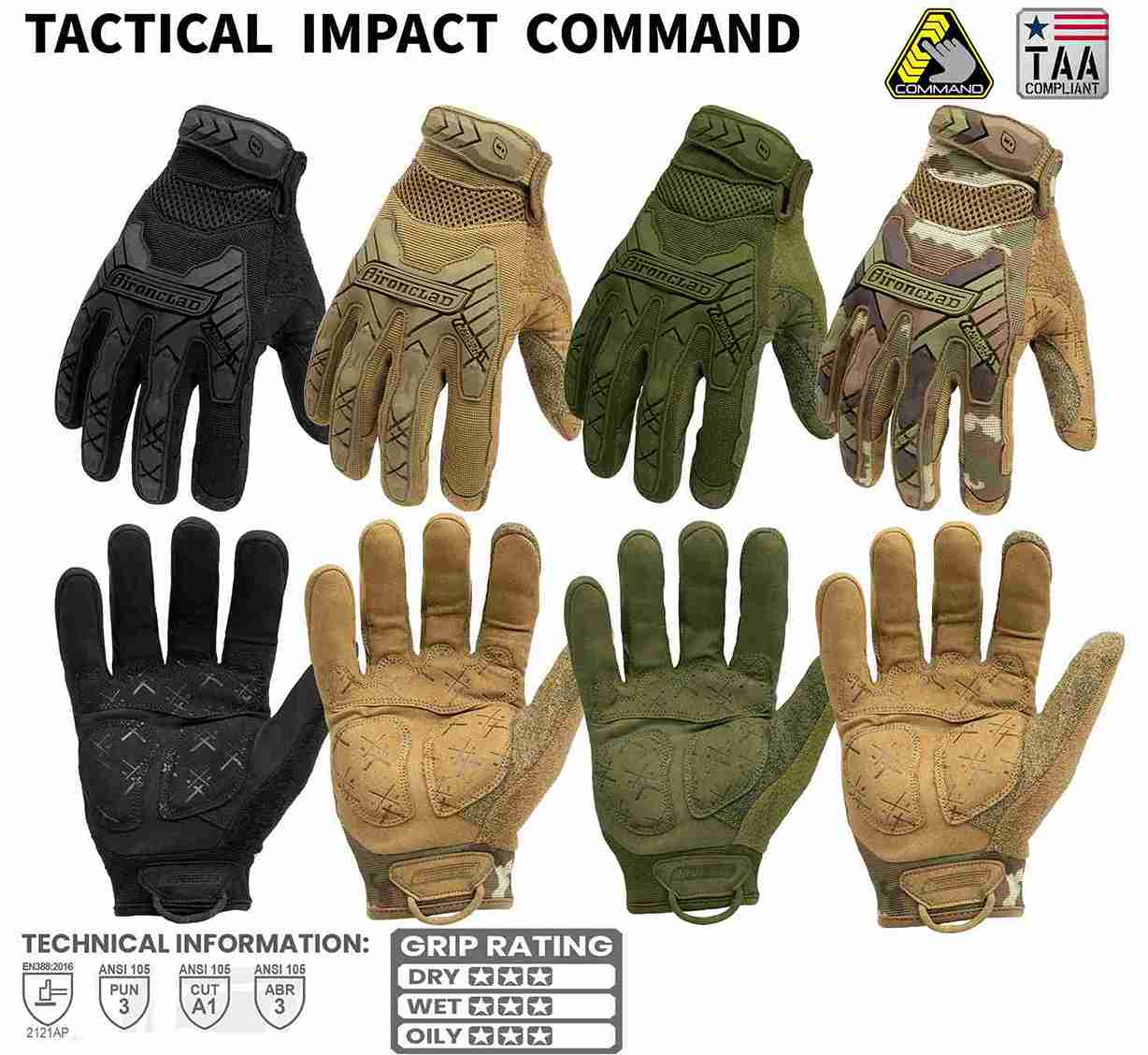 TACTICAL IMPACT COMMAND �����ƥ����륤��ѥ��� ��ꥹ��������Ѥ��߷פ��줿����ѥ��ȥ������֡�IRON CLAD���������ǥ����顼��