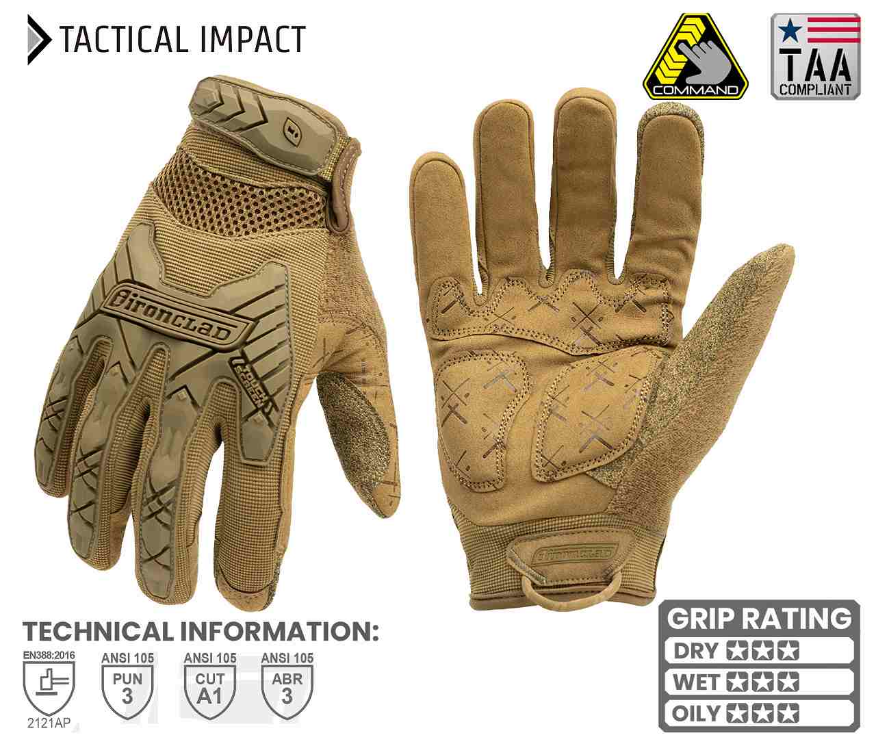 TACTICAL IMPACT COMMAND �����ƥ����륤��ѥ��� ��ꥹ��������Ѥ��߷פ��줿����ѥ��ȥ������֡�IRON CLAD���������ǥ����顼��