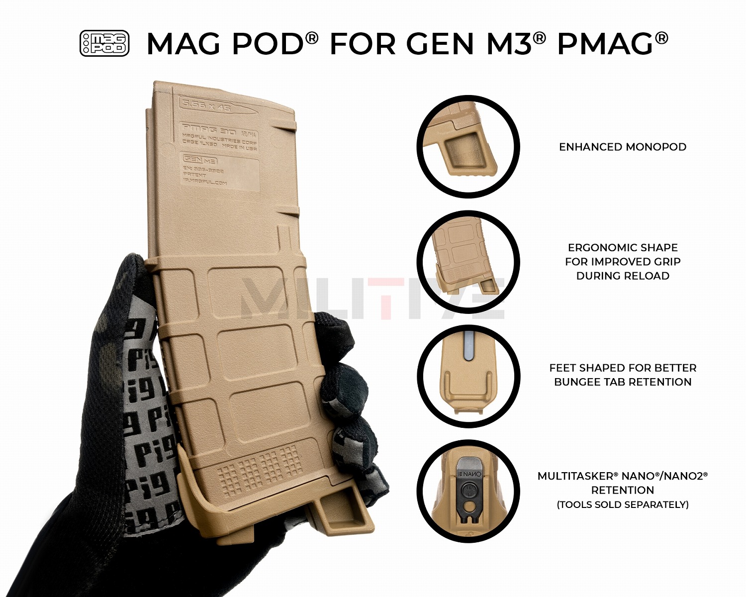 MAG POD GEN3 ���ĥ��å�(3-PACK) �ƹ� �ޥ��ݥå� �ޥ���ġ��� MULTITASKER ����������Ź