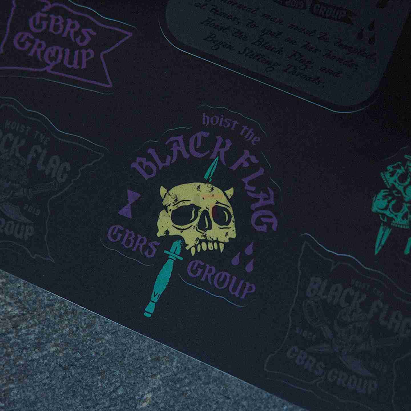 GBRS Group Black Flag Sticker SheetGBRS GROUPŹ