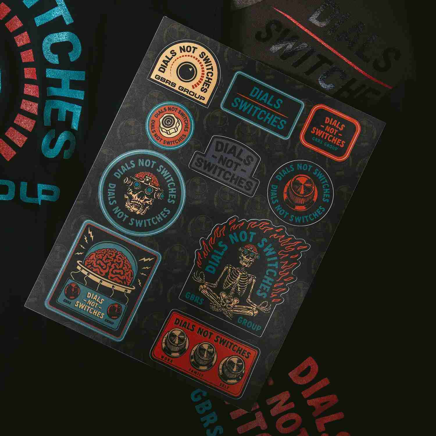 GBRS Group Dials Not Switches Sticker SheetGBRS GROUPŹ