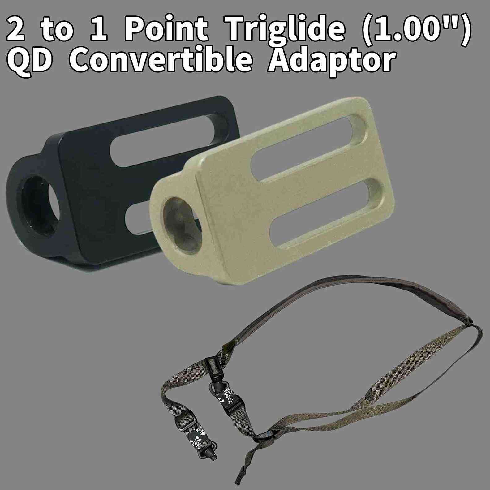 2 to 1 Point Triglide (1.00") - QD Convertible Adaptor���ƹ��ʪ