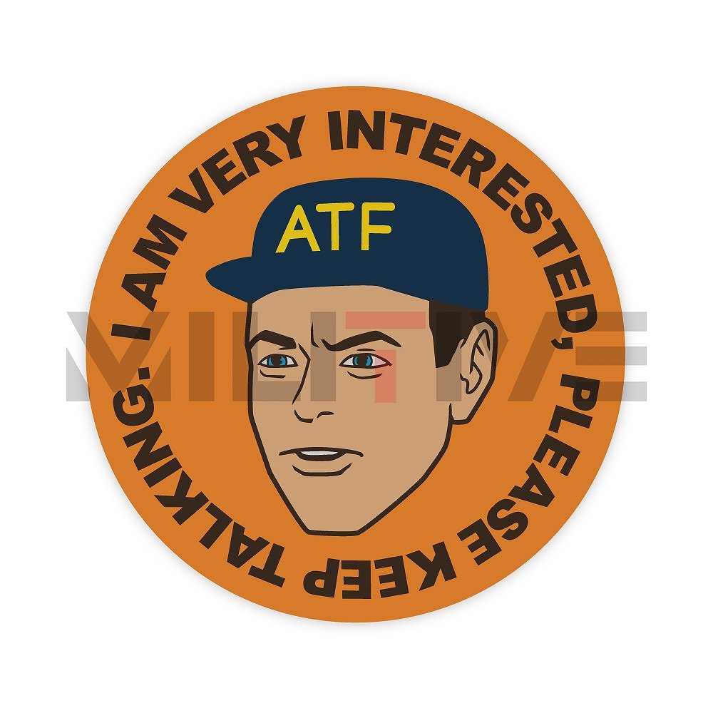 ATF STICKER ���ƥå��� �ƹ� Black Rifle Division ����������Ź