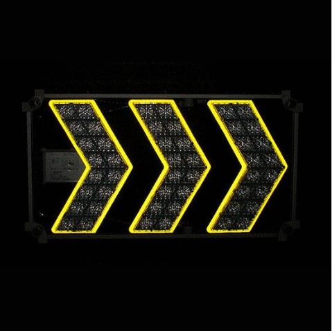 LEDシェブロンアロー 3連矢(赤青発光)