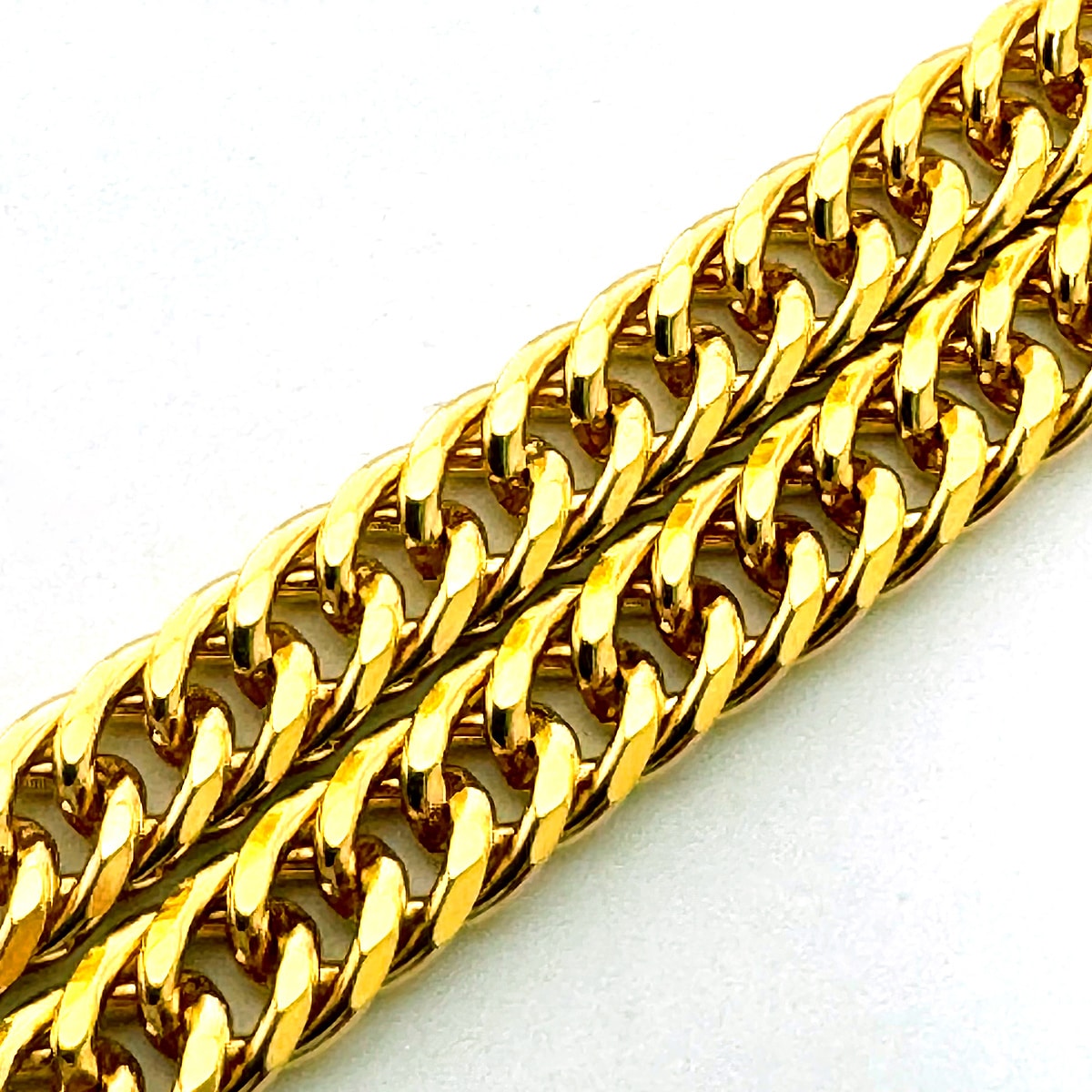 喜平 ネックレス 24金 純金 ダブル 6面 50cm 20g 造幣局検定